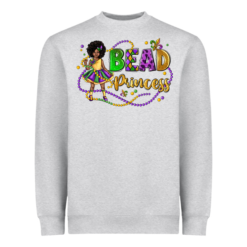 Bead Princess Mardi Gras Heavyweight Sweatshirt by LillyAllenDesigns | Teevron