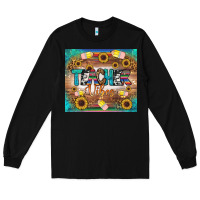 Black teacher vibes tumbler Long Sleeve Tee - BundleAndBundleShop