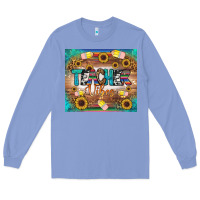 Colony Blue teacher vibes tumbler Long Sleeve Tee - BundleAndBundleShop