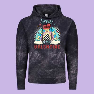 Sorry Boys Mommy Is Valentine Vintage Hoodie Designed By Maliassmallbusiness