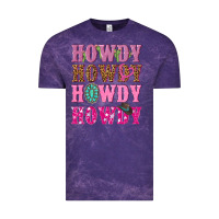 Cloud Purple pink howdy howdy howdy Vintage Tee - NancyCooperArtShop