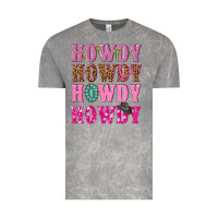 Cloud Rock pink howdy howdy howdy Vintage Tee - NancyCooperArtShop