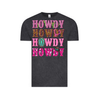 Vintage Black pink howdy howdy howdy Vintage Tee - NancyCooperArtShop