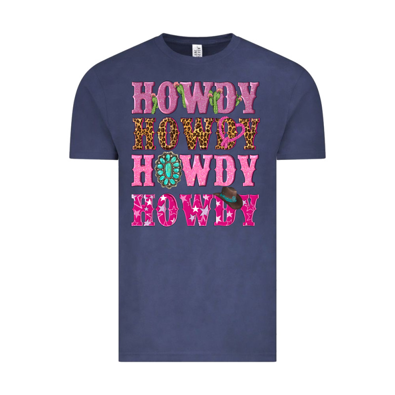 Pink Howdy Howdy Howdy Vintage Tee by NancyCooperArtShop | Teevron