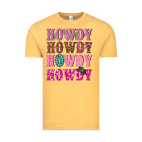 Vintage Mustard pink howdy howdy howdy Vintage Tee - NancyCooperArtShop