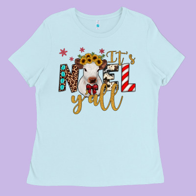 It's Noel Y'all Ladies Tee Designed By Jahusdesignshop