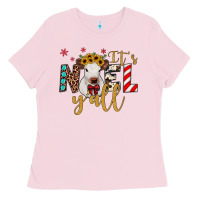 Bubblegum Pink it's noel y'all Ladies Tee - JahusDesignShop