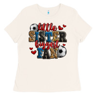 Bone little sister biggest fan soccer Ladies Tee - Jasminsmagicworld