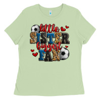 Matcha little sister biggest fan soccer Ladies Tee - Jasminsmagicworld