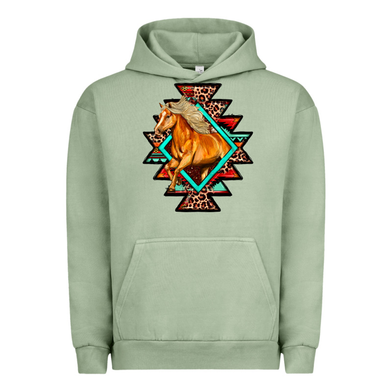 Aztec Symbol With Horse Urban Hoodie by FaDigitalArtStudio | Teevron