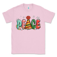Bubblegum Pink peace Classic Tee - MaliasSmallBusiness