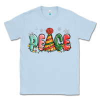 Dusty Blue peace Classic Tee - MaliasSmallBusiness