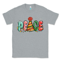 Heather Grey peace Classic Tee - MaliasSmallBusiness