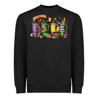 Black obsessive cup disorder mardi gras Heavyweight Sweatshirt - LillyAllenDesigns