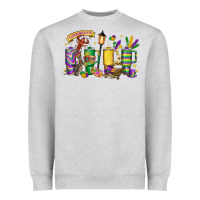Heather Grey obsessive cup disorder mardi gras Heavyweight Sweatshirt - LillyAllenDesigns