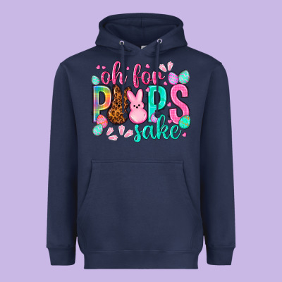Oh For Peeps Sake Easter Day Heavyweight Hoodie Designed By Howdyjamesfarm