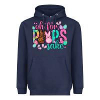 Navy oh for peeps sake Easter Day Heavyweight Hoodie - HowdyJamesFarm