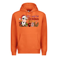 Carrot all want for christmas is a cow Premium Hoodie - CowGirlArtShop