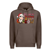 Coffee all want for christmas is a cow Premium Hoodie - CowGirlArtShop