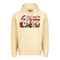Pina Colada all want for christmas is a cow Premium Hoodie - CowGirlArtShop