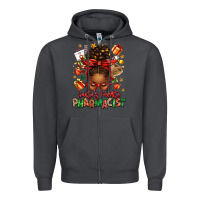 Smoke santas favorite pharmacist afro messy bun Zipper Hoodie - texasbilliewilder
