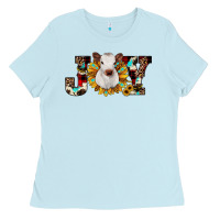 Baby Blue christmas joy Ladies Tee - JahusDesignShop