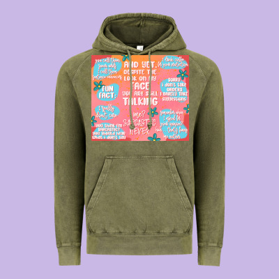 Sarcastic Quotes Vintage Hoodie Designed By Maliassmallbusiness