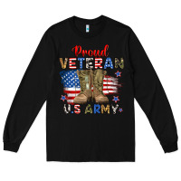 Black proud veteran u.s army Long Sleeve Tee - RanaPortraitStore