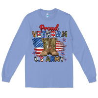 Colony Blue proud veteran u.s army Long Sleeve Tee - RanaPortraitStore
