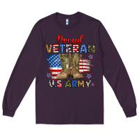 Plum proud veteran u.s army Long Sleeve Tee - RanaPortraitStore