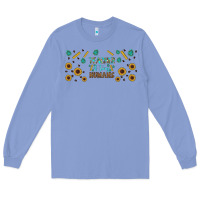 Colony Blue teacher of tiny humans libbey glass Long Sleeve Tee - BundleAndBundleShop