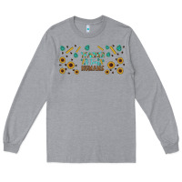 Heather Grey teacher of tiny humans libbey glass Long Sleeve Tee - BundleAndBundleShop