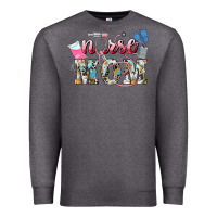 Charcoal Heather Nurse mom Mother's Day Premium Sweatshirt - HowdyJamesFarm