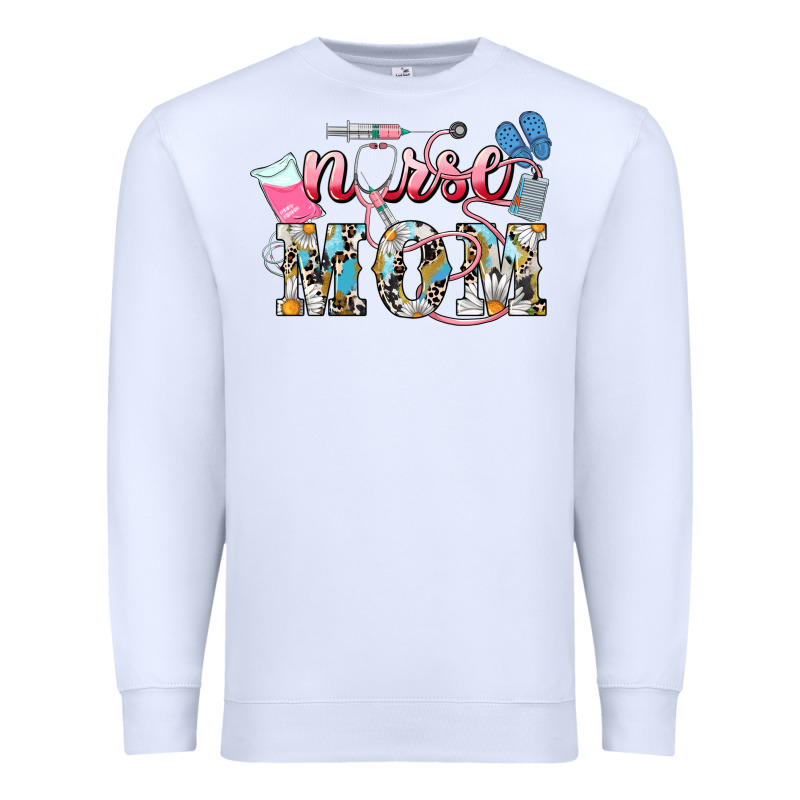 Nurse Mom Mother's Day Premium Sweatshirt by HowdyJamesFarm | Teevron