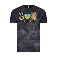 Cloud Black peace love cute cow Vintage Tee - NancyCooperArtShop