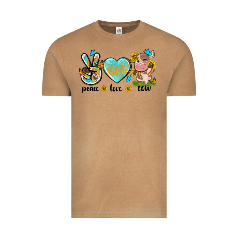Peace Love Cute Cow Vintage Tee by NancyCooperArtShop | Teevron