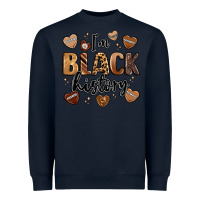 Navy i'm black history Heavyweight Sweatshirt - LillyAllenDesigns