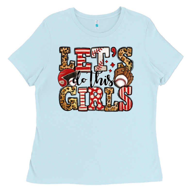 Let's Do This Girls Baseball Ladies Tee by Jasminsmagicworld | Teevron
