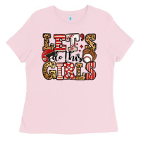 Bubblegum Pink let's do this girls baseball Ladies Tee - Jasminsmagicworld