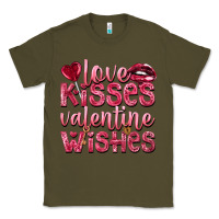 Army Green love kisses valentine wishes Classic Tee - NancyCooperArtShop