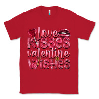 Red love kisses valentine wishes Classic Tee - NancyCooperArtShop