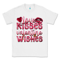 White love kisses valentine wishes Classic Tee - NancyCooperArtShop