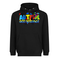 Black Autism acceptance Heavyweight Hoodie - CowGirlArtShop