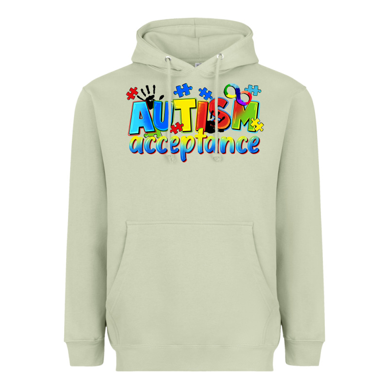 Autism Acceptance Heavyweight Hoodie by CowGirlArtShop | Teevron