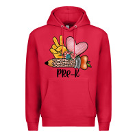 Cardinal peace love pre k Premium Hoodie - JahusDesignShop
