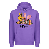 Purple peace love pre k Premium Hoodie - JahusDesignShop