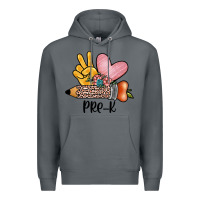 Rock peace love pre k Premium Hoodie - JahusDesignShop