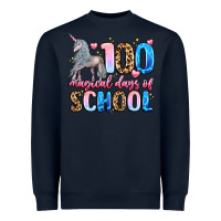 Navy 100 magical days of school Heavyweight Sweatshirt - LillyAllenDesigns