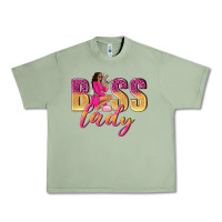 Oil Green boss lady afro woman Urban Heavy Tee - NancyCooperArtShop