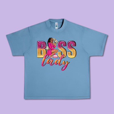 Boss Lady Afro Woman Urban Heavy Tee Designed By Nancycooperartshop